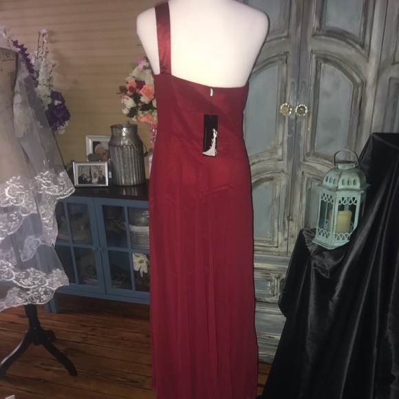 NWT burgundy EVERPRETTY dress size10 - Picture 7 of 8